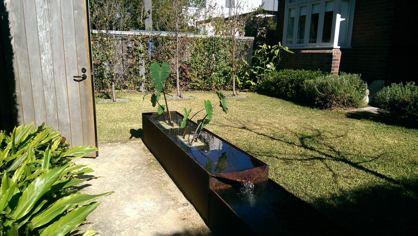 Plant and water feature pond