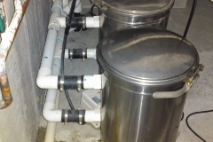 Large aquarium filtration install